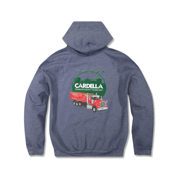 Cardella Heather Navy Sweatshirt - Back